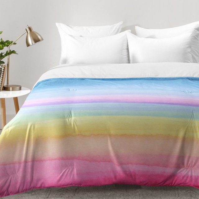 East Urban Home Rainbow Ombre Comforter Set & Reviews Wayfair